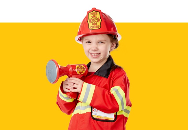 Fire Chief Role Play Costume Set - Twinkle